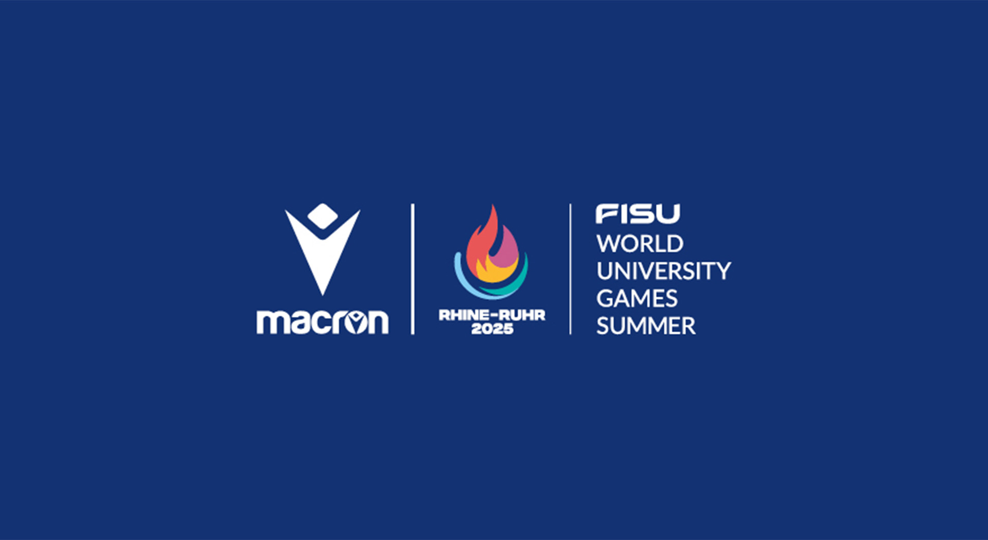 Macron official partner of the Rhine-Ruhr 2025 FISU World University Games